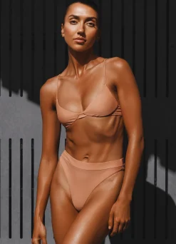 Ark Swimwear High Waist|High Waist Bikini Tan