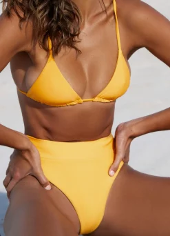 Ark Swimwear String Bralette|String Bralette Yellow